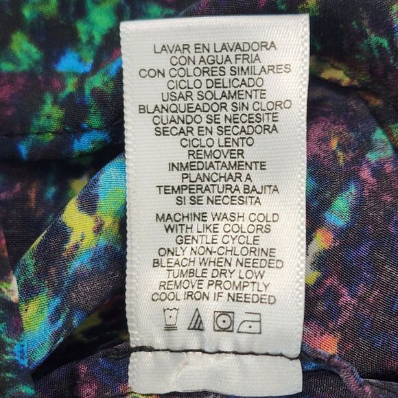 Derek Lam for Design Nation Nightshade Rio De Janeiro Peplum Splatter Top sz L - Picture 5 of 13